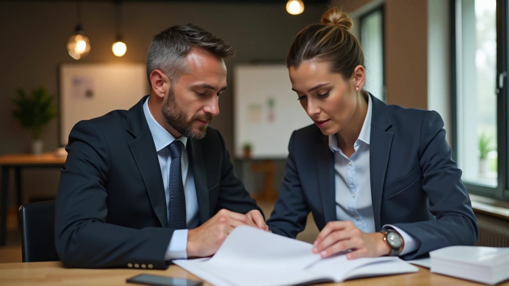 Ehepaar bei der Finanzplanung, gemeinsam Steuerdokumente durchgehend