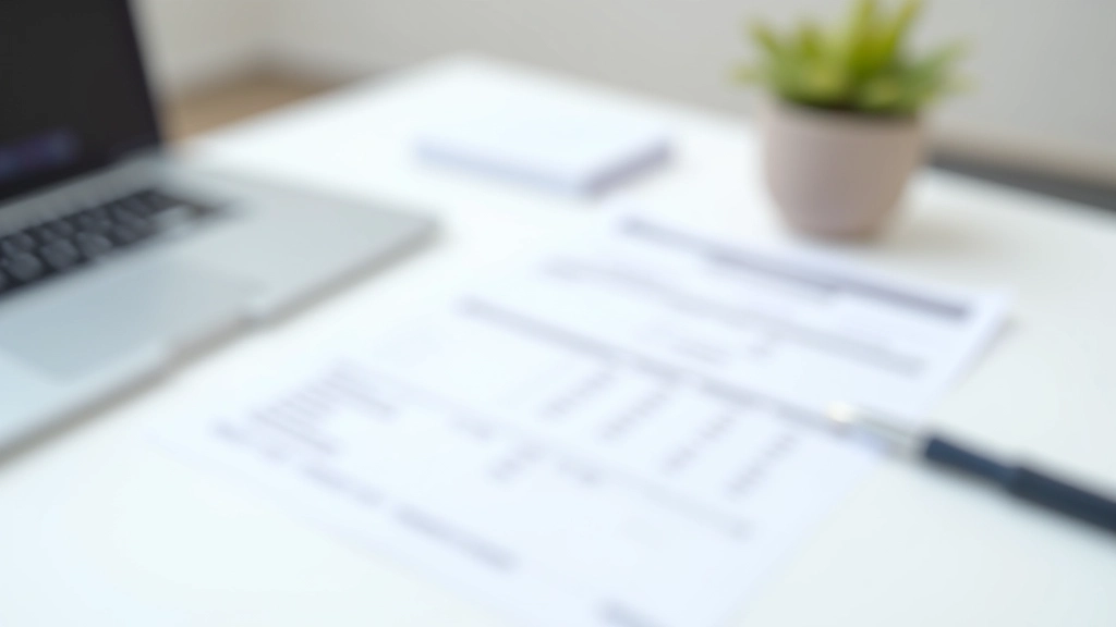 Lohnzettel und Steuerklassenbescheinigung auf Schreibtisch, Dokumente gestapelt, sauberes Büro, Tageslicht