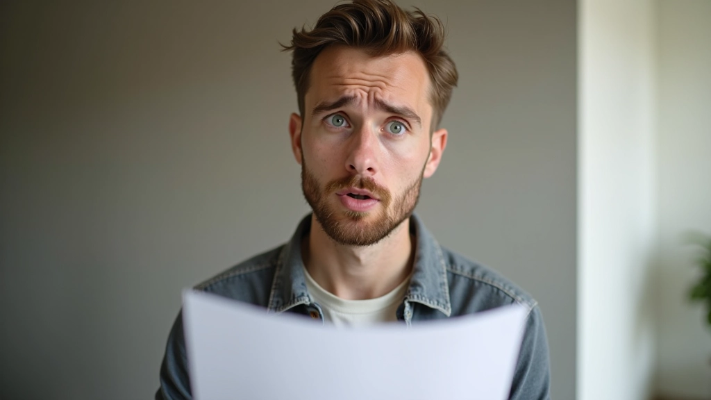 Person schaut verwirrt auf Papiere mit vielen Fragezeichen, typische Verwirrung bei Steuerplanung